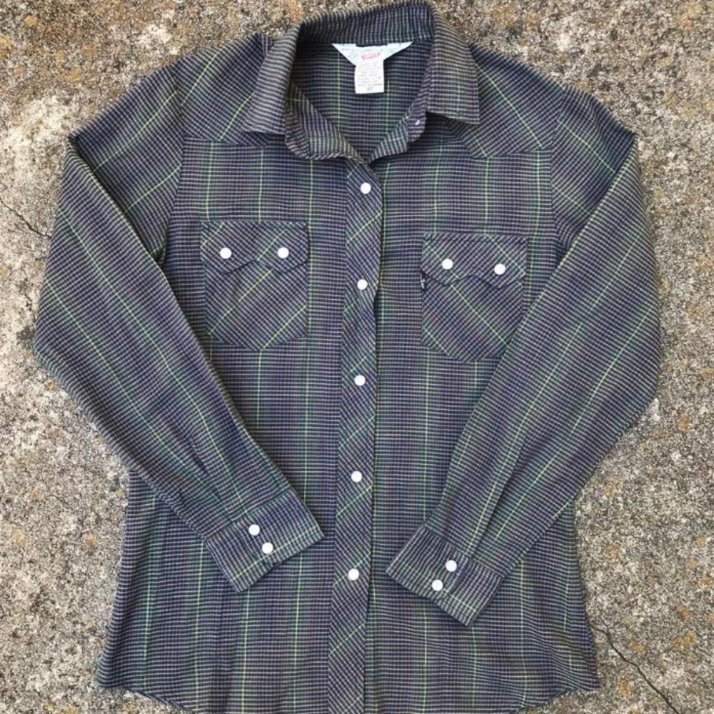 70s levi’s earth toned button up